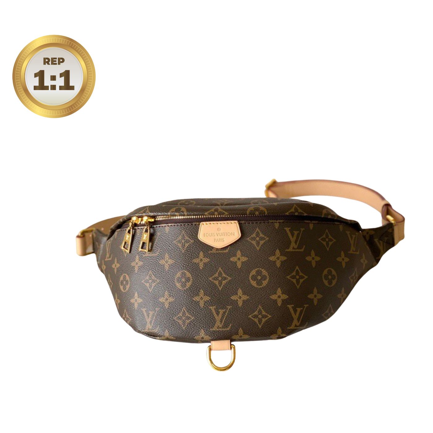 [REP 1:1] Louis Vuitton Bumbag Monogram Canvas Brown For Women 14.5in/37cm